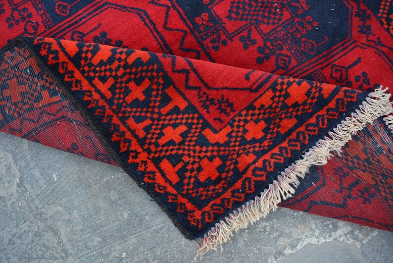 3/'6 x 6/' Feet Handmade Afghan Baluch 100/% Wool Traditional Vintage rug
