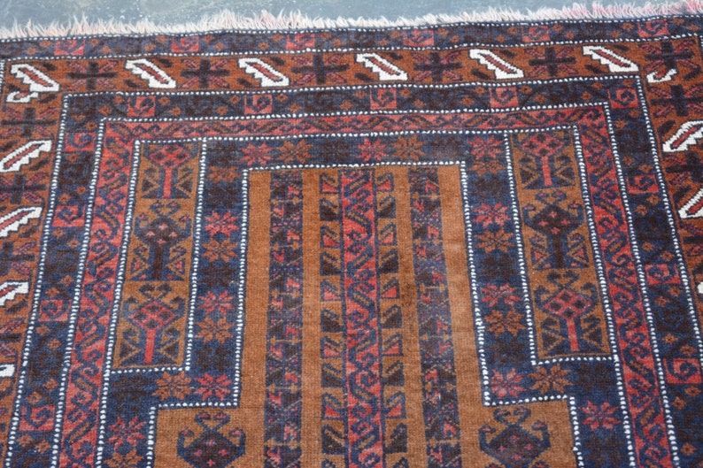 Gorgeous Design Rug Handmade Afghan Baluchi Prayer wool rug 3/'1 x 5/'1 Feet Stunning Vintage Rug SIZE