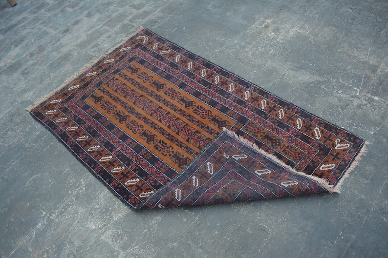 Gorgeous Design Rug Handmade Afghan Baluchi Prayer wool rug 3/'1 x 5/'1 Feet Stunning Vintage Rug SIZE