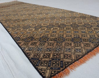 13フィートのアンティークアフガンチュビキリムラグ | ハンドノット