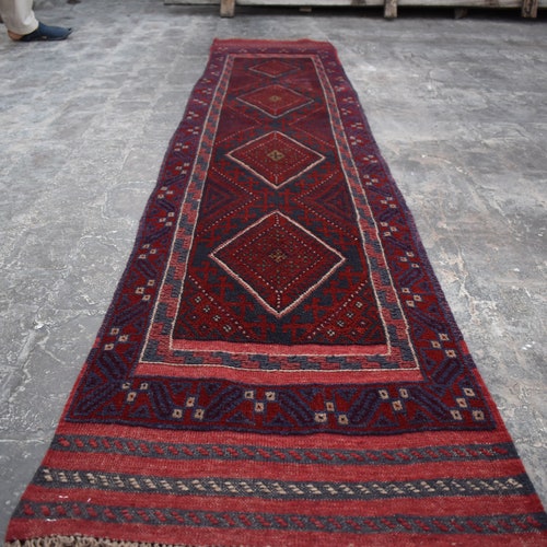 Size : 1'9 x 8'7 Feet Vintage Handmade Afghan Tribal 100% Wool Traditional Mishwani Hallway Rug Runner / Stunning Handmade shops Rug Runner