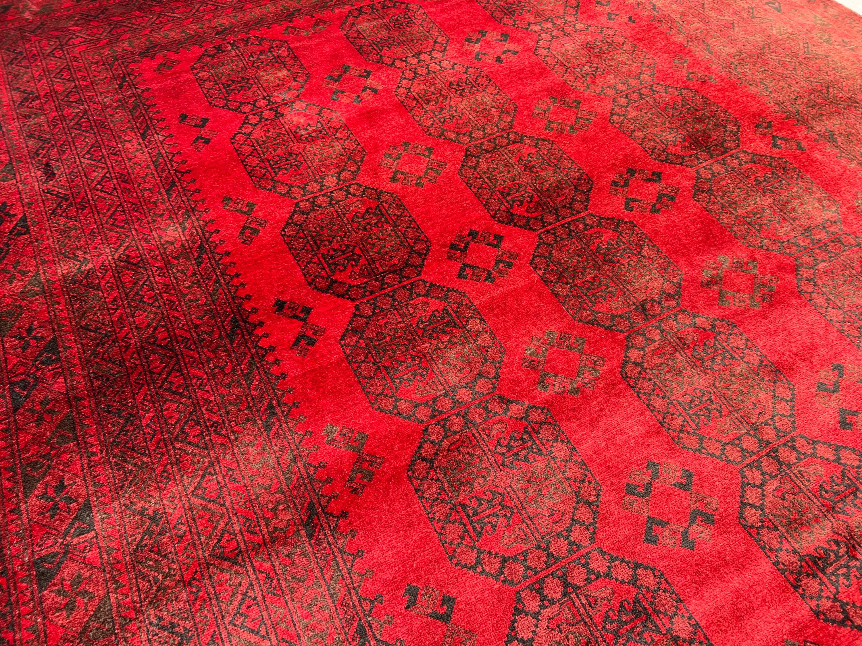 7x10 ヴィンテージ トルクメンラグ：手織りウール エルサリ・フィル