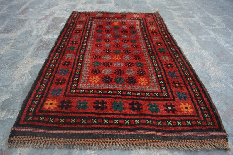 2/' x 3/'2 Feet Stunning Handmade Vintage Afghan Tribal 100/% Wool Baluchi Traditional Hallway Rug Moroccan Rug Caucasian Rug SIZE