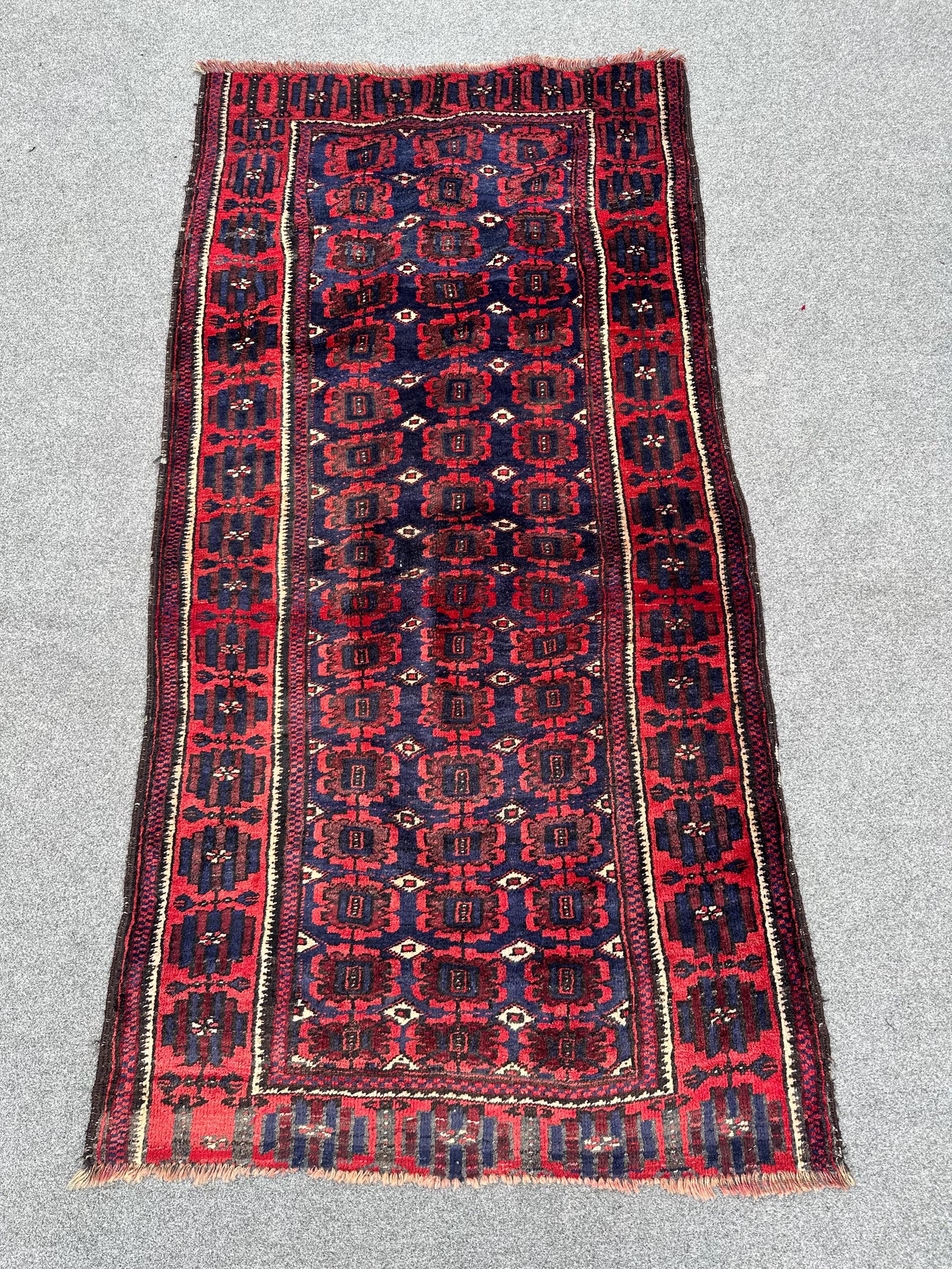 アフガンキリム バルーチ族 ランナー 廊下用 アフガンキリム バルーチ