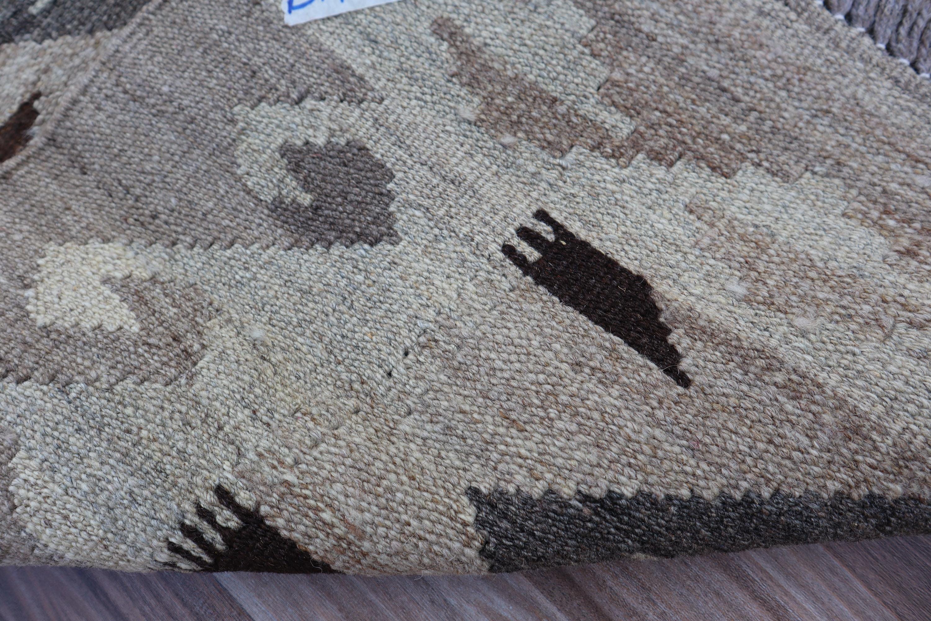 アフガンキリム　ランナー 手織りウールキリムランナーラグ – 落ち着いた雰囲気のボヘミアン風