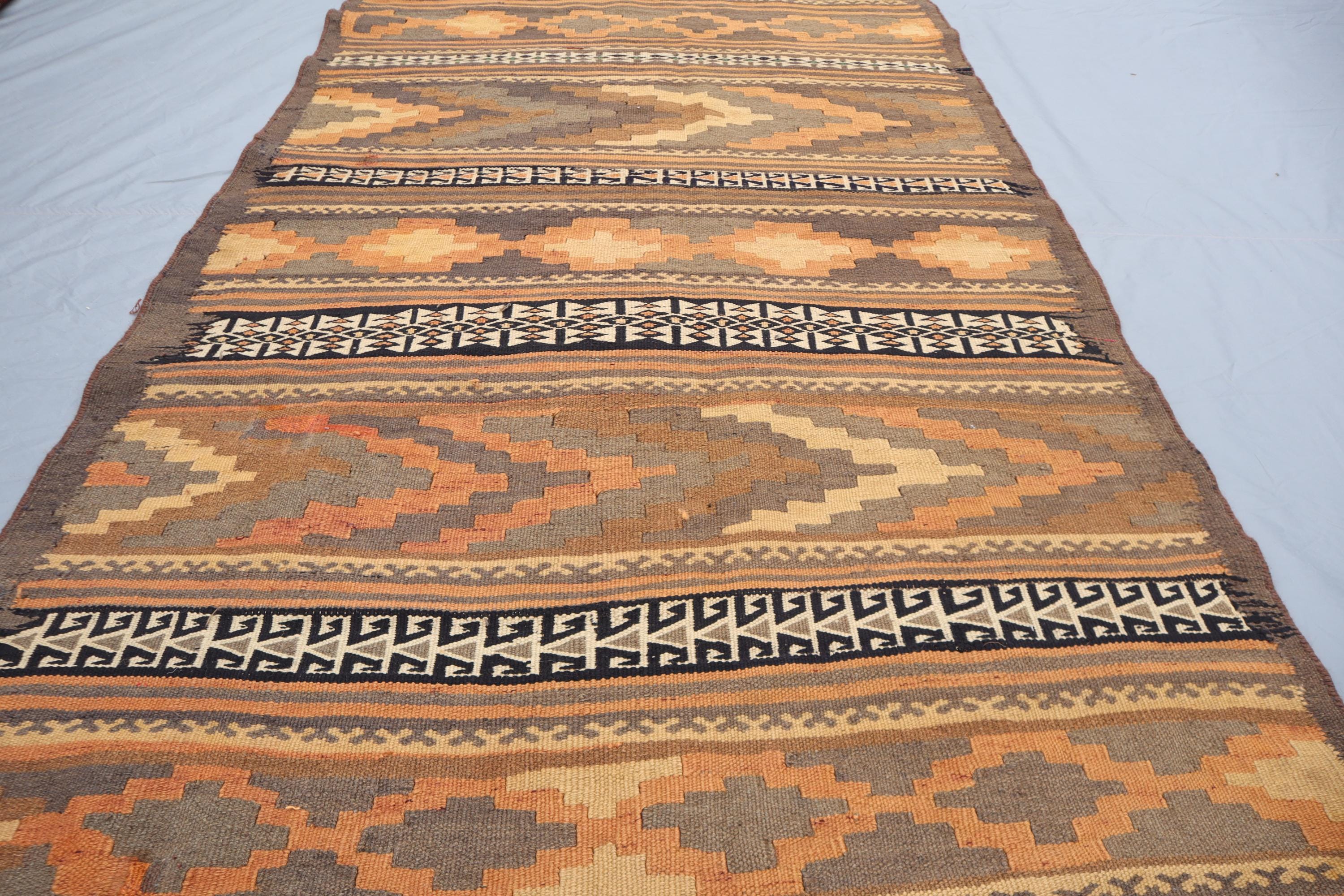 q155k】ラグ 敷物 ヴィンテージ インテリア キリム？アフガニスタン