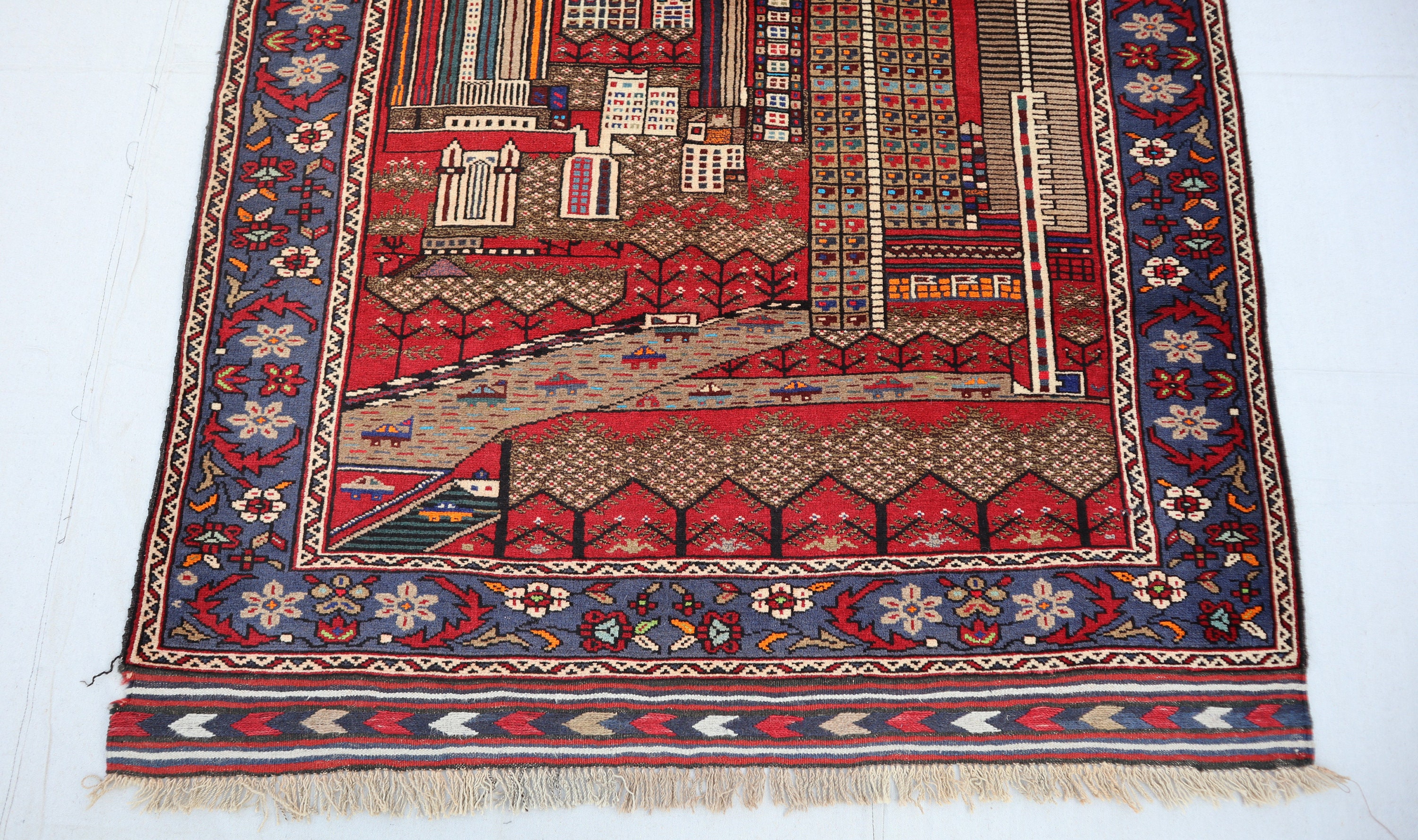 Baluch rug 2枚セット※専用ページ！ Handmade Wool Baluch Rug (4'1 X 6'2): Pictorial Tribal Rug - Etsy
