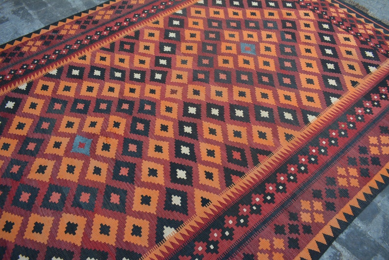 Baluch rug Turkish rug kilim rug 6/'6 x 10 Feet Gorgeous Handmade Afghan Ghallmori Vintage 100/% wool area rug