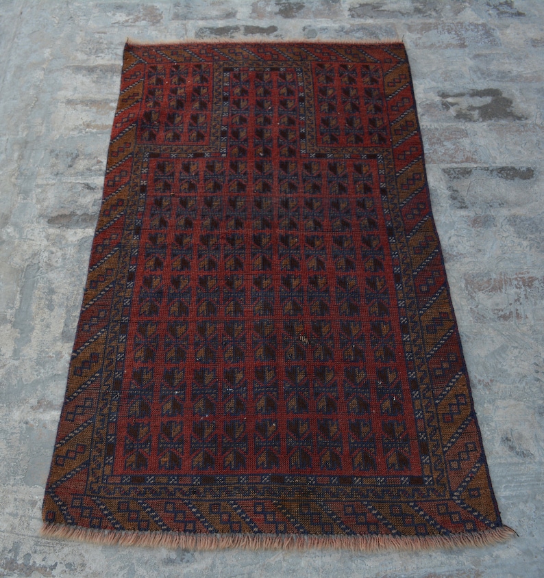 Room Rug Home Decor Rug Beluchi Rug Moroccan Rug SIZE : 2/'8 x 4/'8 Feet Vintage Handmade Afghan Tribal Baluchi 100/% Wool Traditional Rug