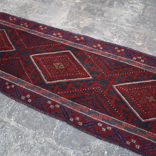 Size : 1'9 x 8'7 Feet Vintage Handmade Afghan Tribal 100% Wool Traditional Mishwani Hallway Rug Runner / Stunning Handmade shops Rug Runner
