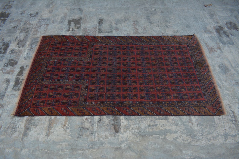 Room Rug Home Decor Rug Beluchi Rug Moroccan Rug SIZE : 2/'8 x 4/'8 Feet Vintage Handmade Afghan Tribal Baluchi 100/% Wool Traditional Rug