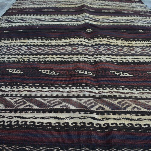 2'10 x shops 5'8 Feet Handmade Gorgeous Afghan 100% Wool Sumik Tribal Kilim Rug