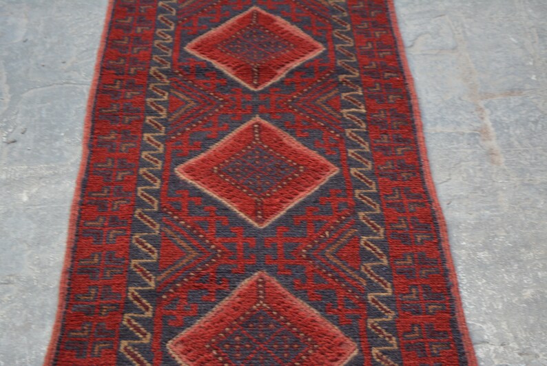 1/'11 x 8/'11 Feet Handmade Vintage Afghan Mishwani runner