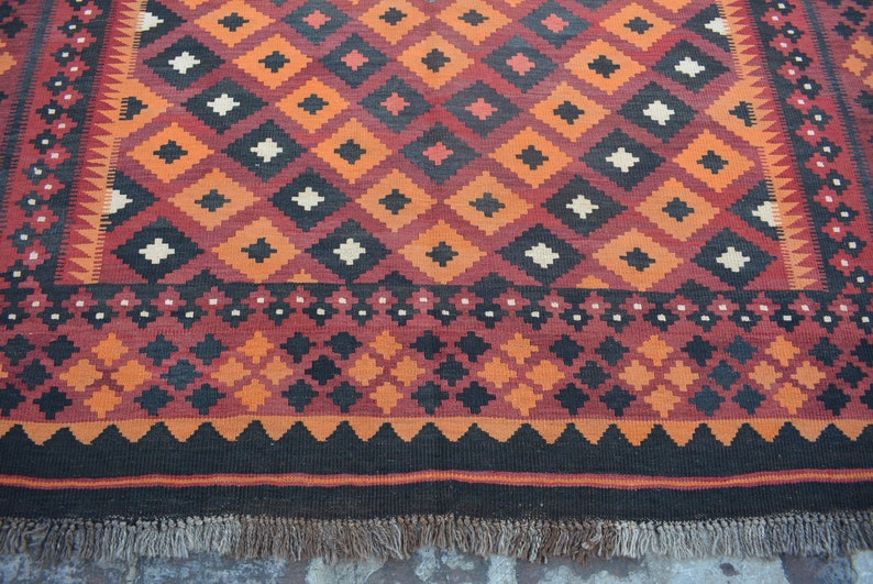 Baluch rug Turkish rug kilim rug 6/'6 x 10 Feet Gorgeous Handmade Afghan Ghallmori Vintage 100/% wool area rug