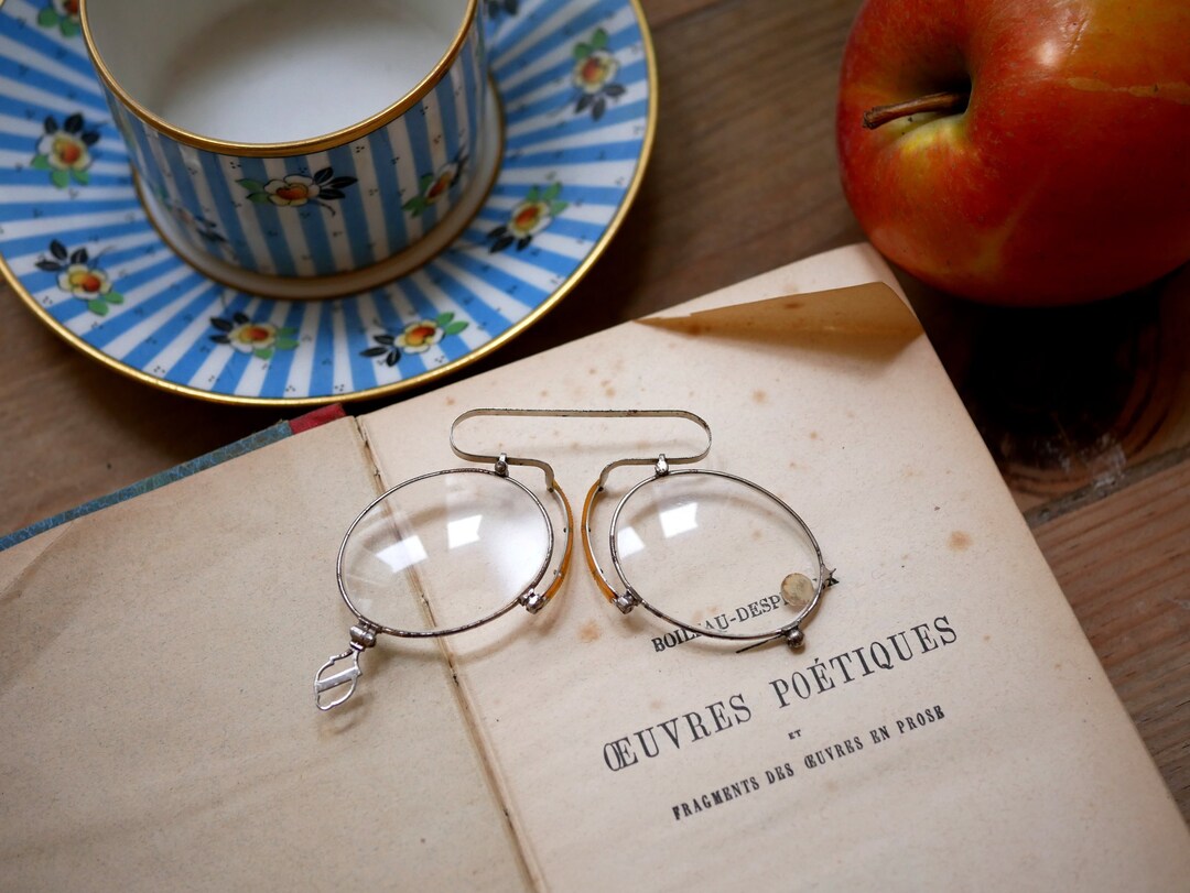 Lunettes De Vue Anciennes Pince-Nez - Fabrication Marseille France - Vintage
