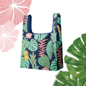Recycled Reusable Tote Bag, Foldable Grocery Bag
