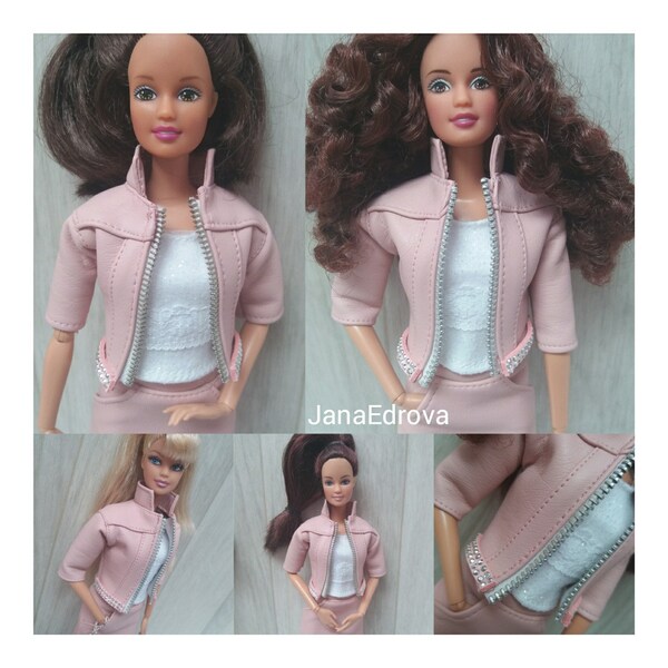 Barbie Leather Jacket Etsy