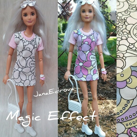 Abito corto MAGIC UV EFFECT per Barbie bambole Poppy Etsy Italia Abito corto MAGIC UV EFFECT per Barbie bambole Poppy Etsy Italia