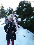 Black winter coat + cravat for Barbie, Poppy dolls