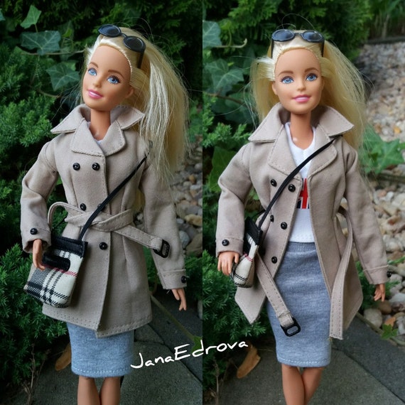 barbie trench coat