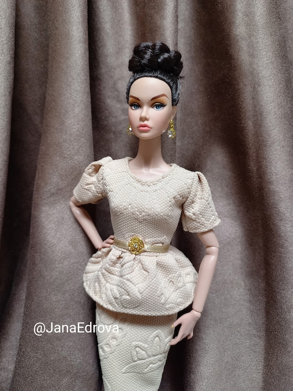 Beige Set For Barbie Poppy Dolls Etsy 日本 Beige Set For Barbie Poppy Dolls Etsy 日本