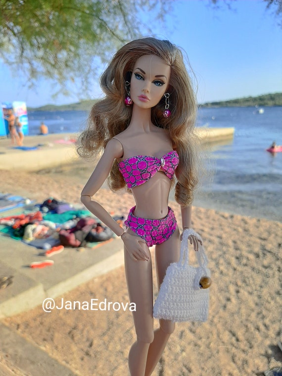 Traje de baño bikini rosa Barbie muñecas - México