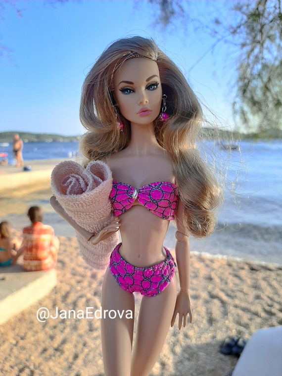 Traje de baño bikini rosa Barbie muñecas - México