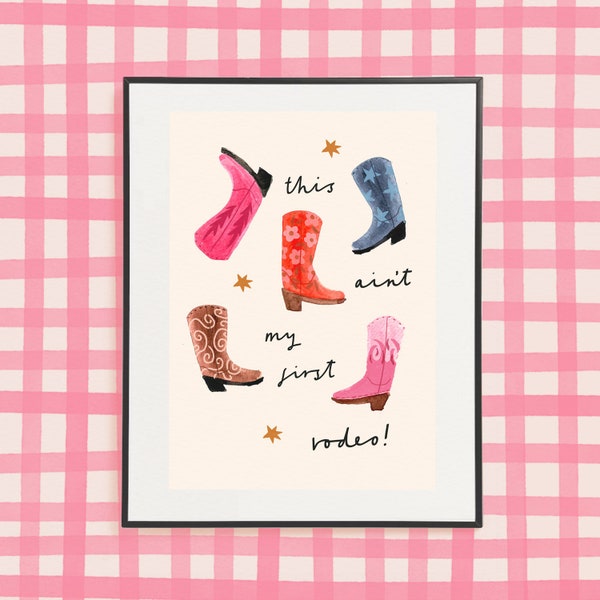 Dit is niet mijn eerste rodeo-afdruk