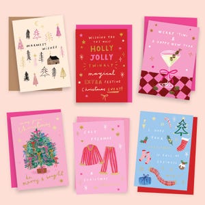 Foiled Christmas Cards A6
