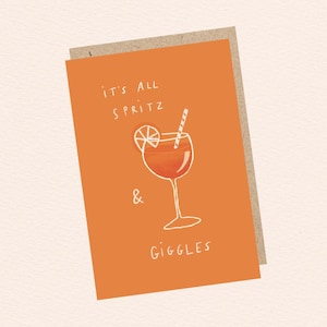 Spritz und kichert A6 Karte