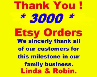 3000+ Etsy Sales !