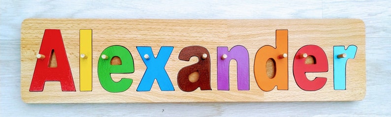 name jigsaw puzzles personalized jigsaw name educational toy personalised jigsaw toy name puzzle handmade jigsaw wooden jigsaw image 8