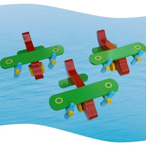 large toy wooden aeroplane, personalized toy, aeroplane, hand made toy, large wooden plane, boys and girls toys, child's birthday gift image 1