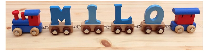 name train personalized wooden train name toddler gift christening gift boys or girls present wooden hand made train letters personalised image 8