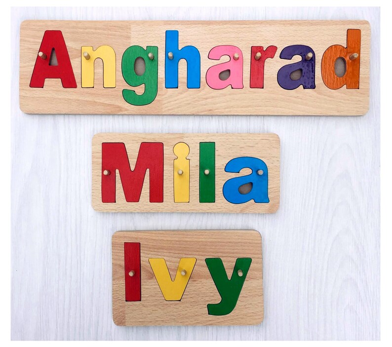 name jigsaw puzzles personalized jigsaw name educational toy personalised jigsaw toy name puzzle handmade jigsaw wooden jigsaw image 7