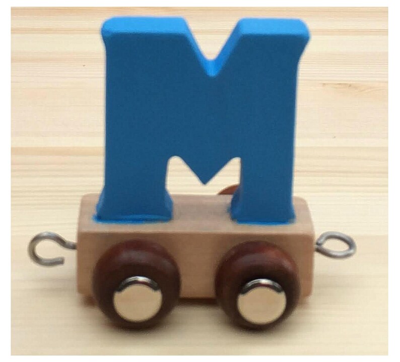 name train personalized wooden train name toddler gift christening gift boys or girls present wooden hand made train letters personalised image 4