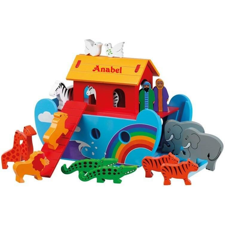 Noah's Ark, Personalised Quality, Christening Present, Birth Gift…