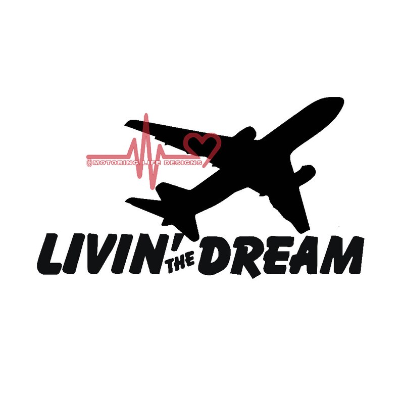 Download Livin' The Dream 777 vinyl decal | Etsy