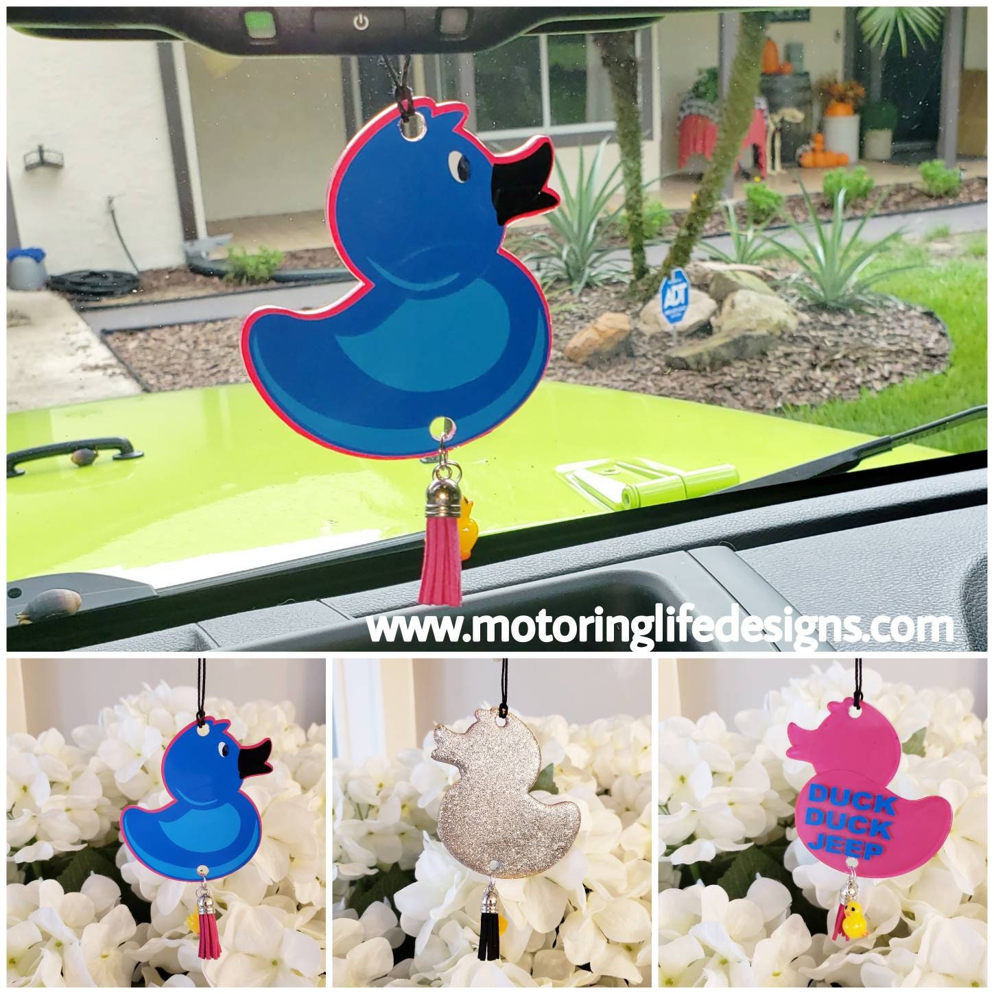 CUSTOM DANGLE DUCK Rearview Mirror Dangle... create your own Etsy