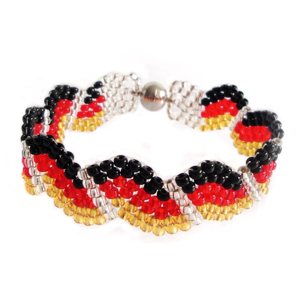 Armband Deutschland Flaggen - Fanband - Fußball WM (BS-1127)