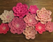 Décor de fleur de papier grand format