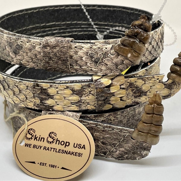Genuine Rattlesnake 1" Hat Band with Rattle, Usually, item(s) in stock. IF not in stock, please anticipate a 2-3 week processing time.
