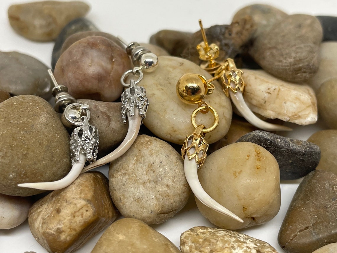 Rattlesnake Fang Earrings Etsy
