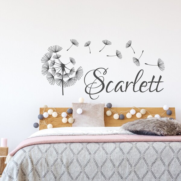 Dandelion Wall Decal Etsy