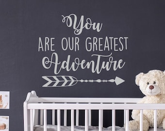 Greatest Adventure Nursery Wall Decal - Arrow Woodland Decor #108