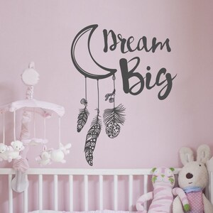 Traum großes Wandtattoo- Wandtattoo Kinderzimmer- Wandtattoo für Kinderzimmer- Wandtattoo Baby- Mond Wandtattoo Boho Boho #25