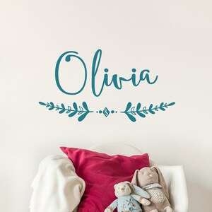 Custom Girl Name Wall Decal: Boho Nursery Decor #104