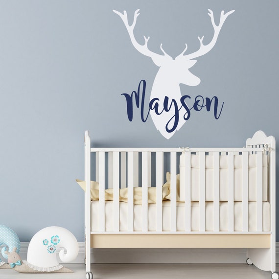 Furniture Stickers Deer Hunter Wall Decal Sticker 2 Heads Tracks Personalized Name Antlers Décor Home Diy - Hunting Wall Decals For Nursery Furniture Stickers Deer Hunter Wall Decal Sticker 2 Heads Tracks Personalized Name Antlers Décor Home Diy - Hunting Wall Decals For Nursery