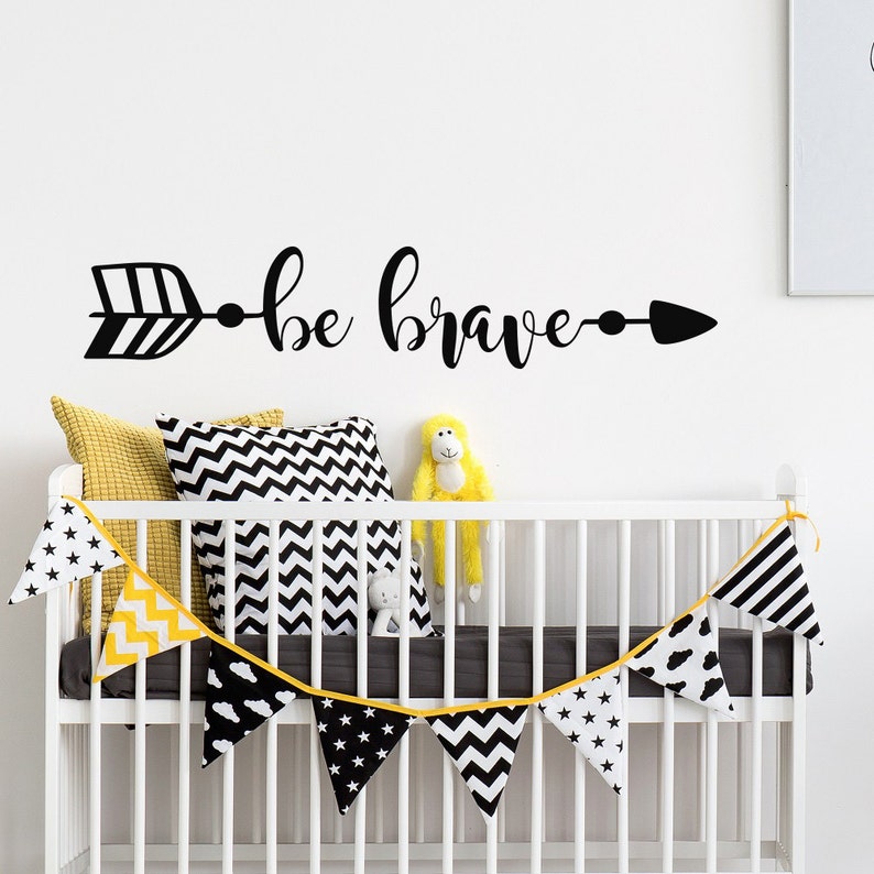 Be Brave Wall Decal Arrow Wall Decal Removable Wall Decals ...