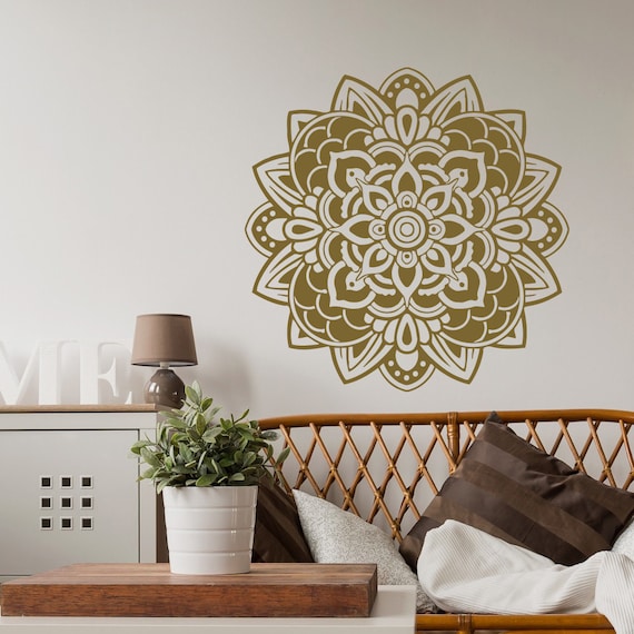 Mandala Decal Wall Stickers Vinyl Wall Decals For Bedroom | Etsy